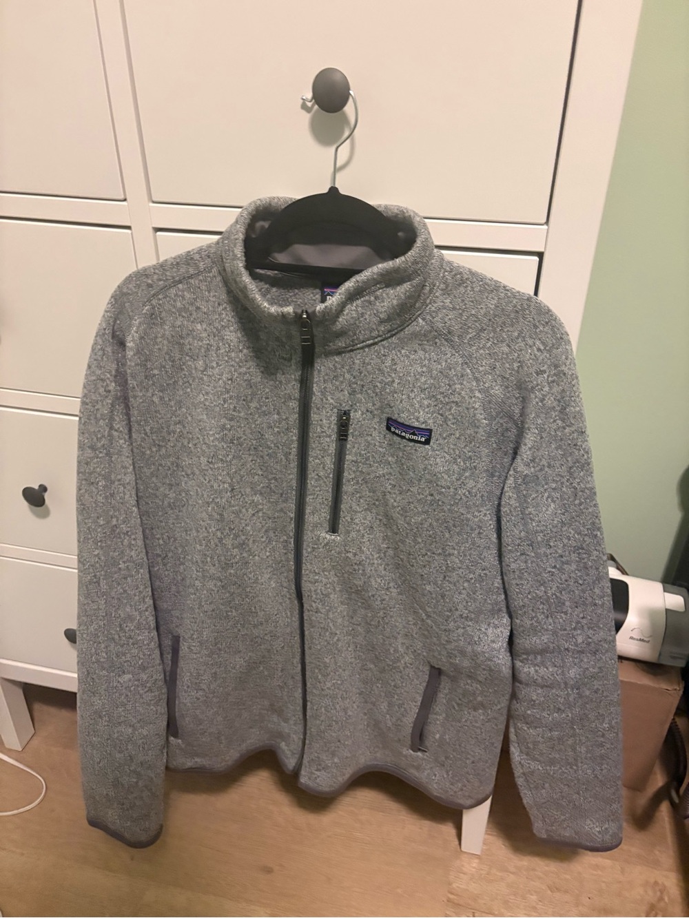 Patagonia Men’s Large Gray “Better Sweater” Full Zip Fleece Hoodie
